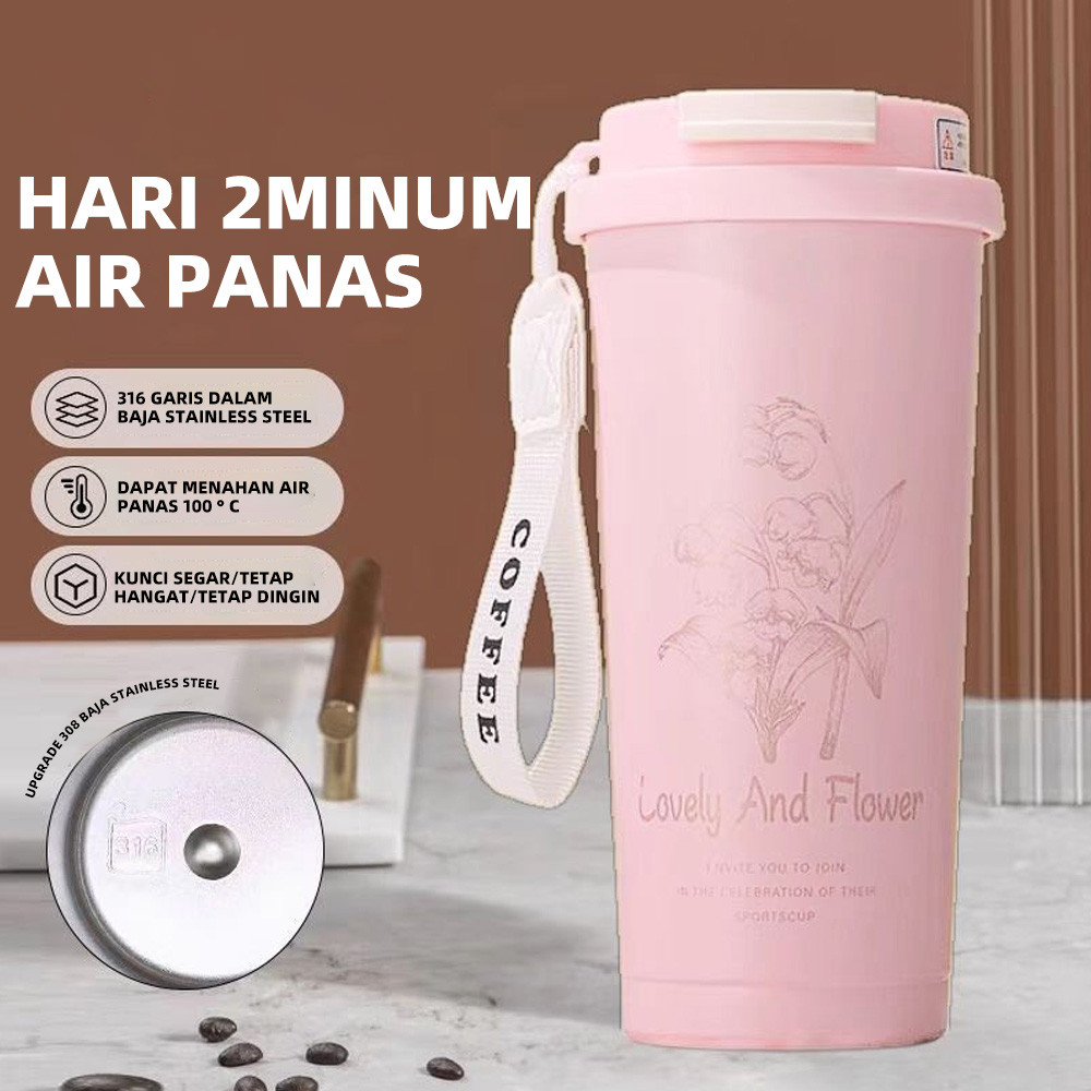 Tumbler Coffee Mug Stainless Steel Premium Vacuum Insulated 500ML Minum Mug Coffee