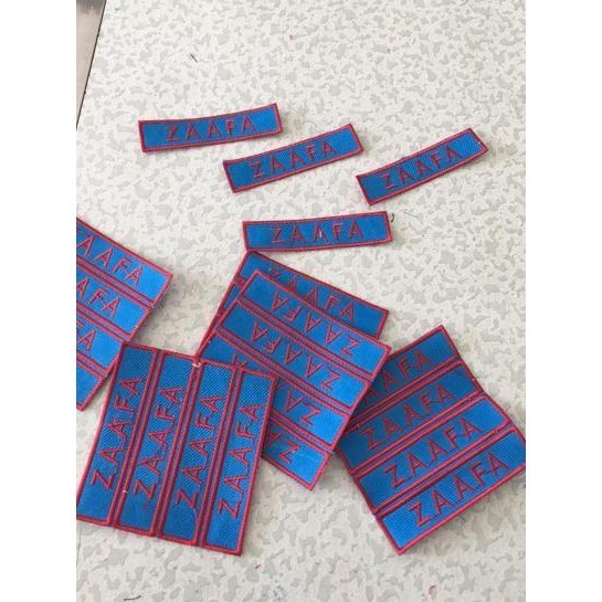 

Bordir SALE!! KODE-288 Bet bordir papan nama seragam sekolah dan lain-lain Terbaru Nama Dada Bordir bordir bordir