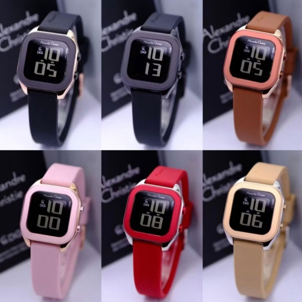 Alexandre Christie Ac 9496 / ac9496 Jam Tangan Wanita Digital Original Garansi Resmi