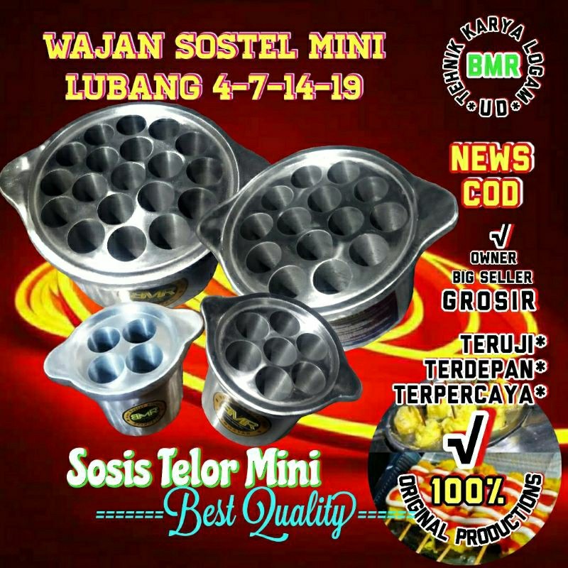 cb64rd Wajan Sostel Mini 4-7-14-19 Lubang