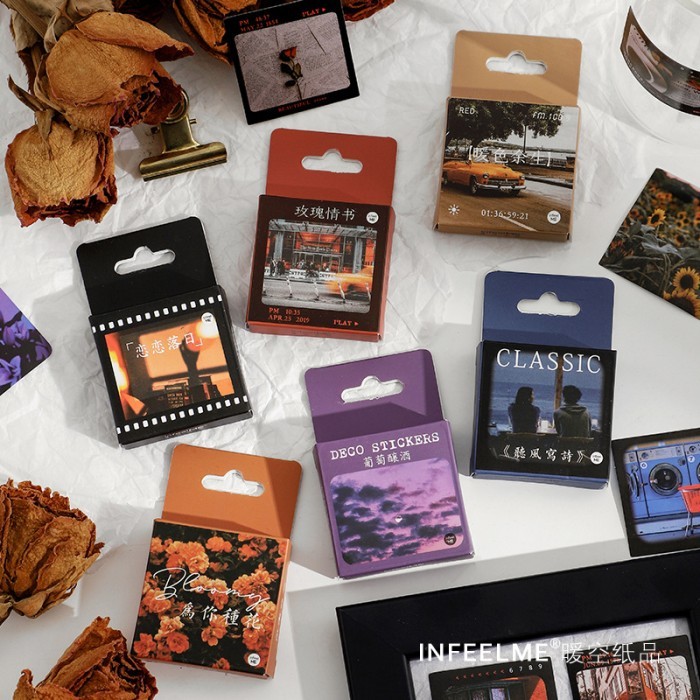 

Sticker Pack 46 Lembar SCENERY PHOTO Aesthetic Scrapbook Planner Stiker