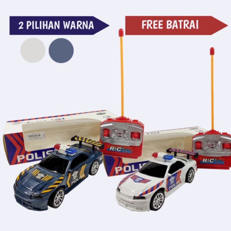 [ FREE BATRAI ]Mainan Mobil Remot Sedan Polisi / Mainan Mobil Remote Control Sedan Polisi / Mobil Re