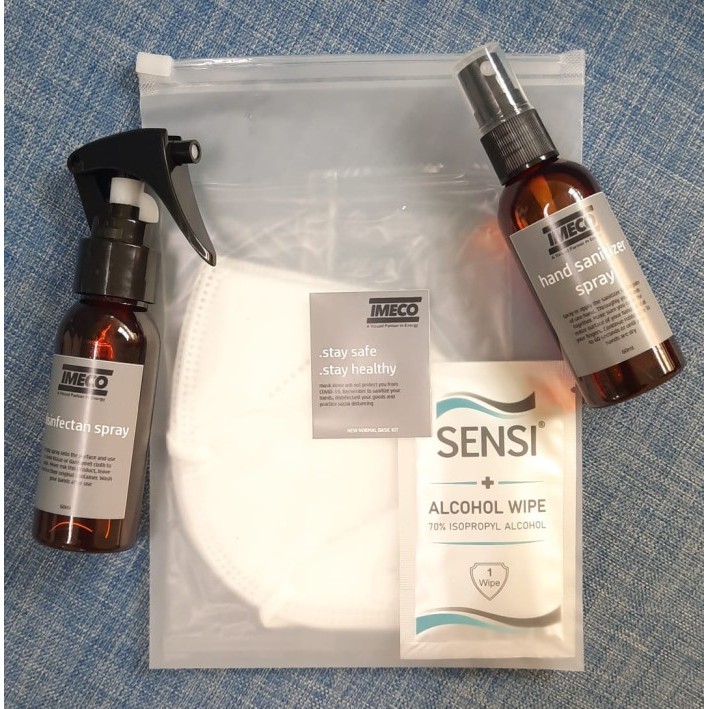 

[New]Promo Paket Souvenir Hampers New Normal Sanitizer Kit - Satuan - Zipper Bag