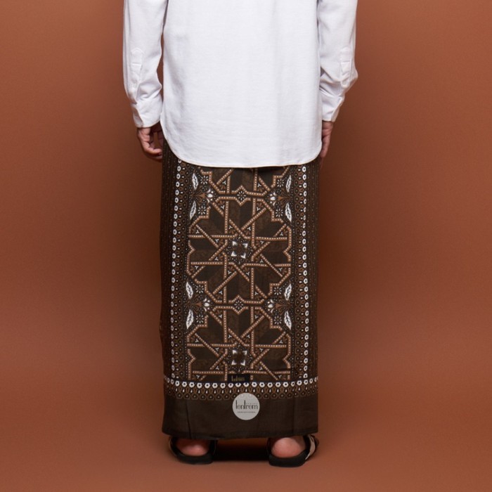 Sarung Batik Dewasa | Goyor Geblek Renteng Brown | Lokal Khas Tradisional Pekalongan | Lembut Sejuk 