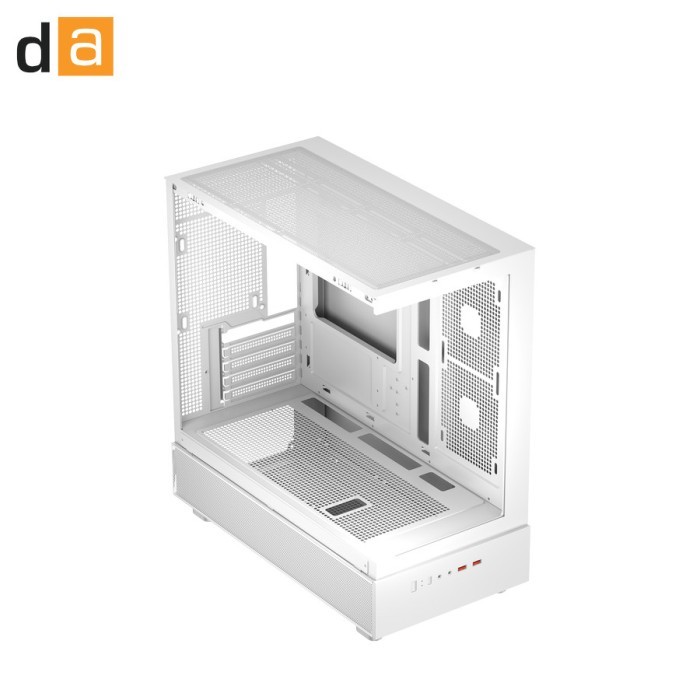 Digital Alliance N30X M-ATX ITX Middle Tower Gaming PC Case - Putih