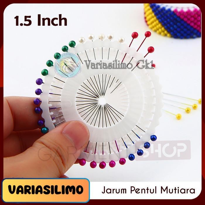 

Variasilimo | Jarum Pentul Mutiara Warna Warni 1.5 INCH