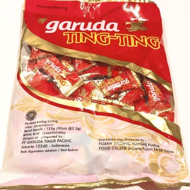 

PERMEN GARUDA TING TING TINGTING ENTING ENTING KACANG GULA CEMILAN MAKANAN RINGAN 125GR
