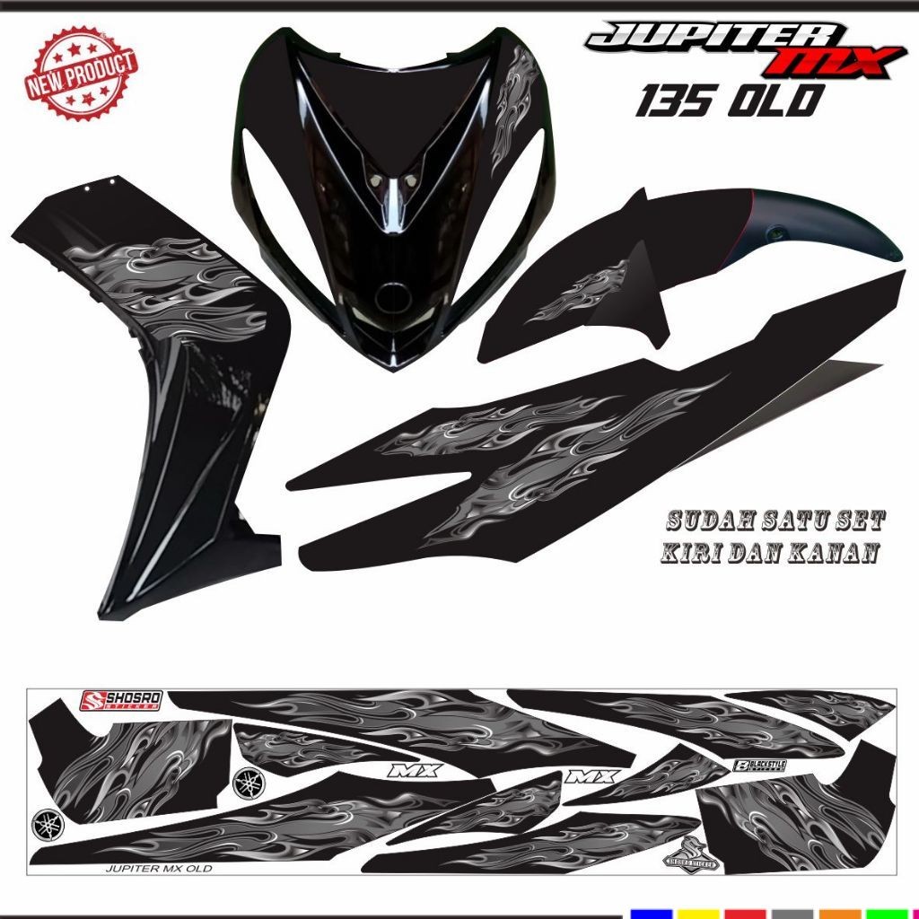 VARIASI STIKER MOTOR JUPITER MX LAMA / STRIPING VARIASI JUPITER MX 135 OLD VARIASI