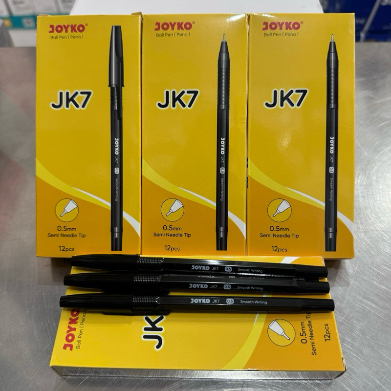 

JOYKO Ballpen JK-7 [HITAM - isi 12 Pulpen]