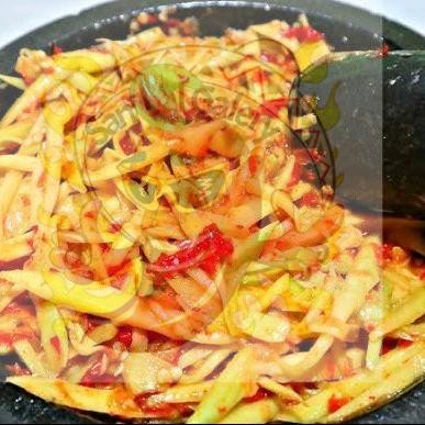 

Sambal mangga muda Pedas Level sambal