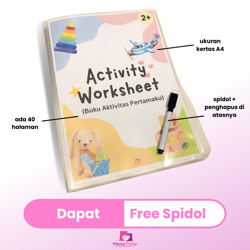 Buku Aktivitas Pertamaku Worksheet Tracing Menulis Berhitung Anak PAUD TK 2 3 4 5 Tahun