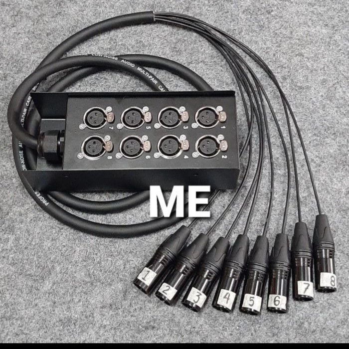 WS99 kabel snake isi 8 channel komplit 10 meter