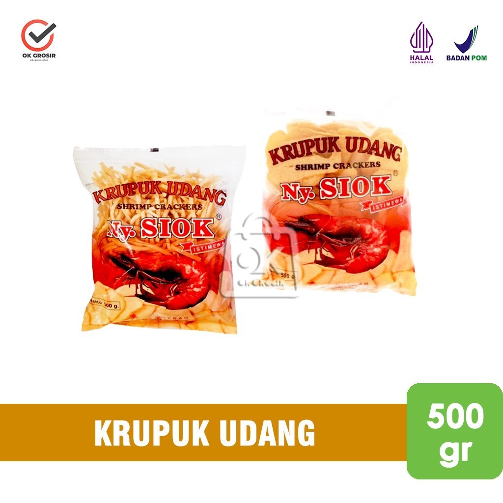 

Krupuk Udang Ny Siok / Kerupuk Stik / Oval (500gr)