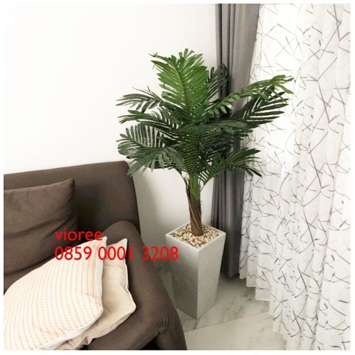 pohon palem plastik tinggi 120cm artificial tree palm tanaman hias