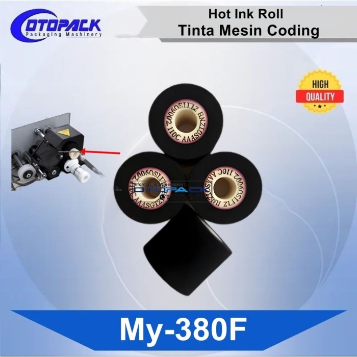 

Hot Ink Roll 32x36 Tinta Mesin Coding My-380F Expired date Otomatis