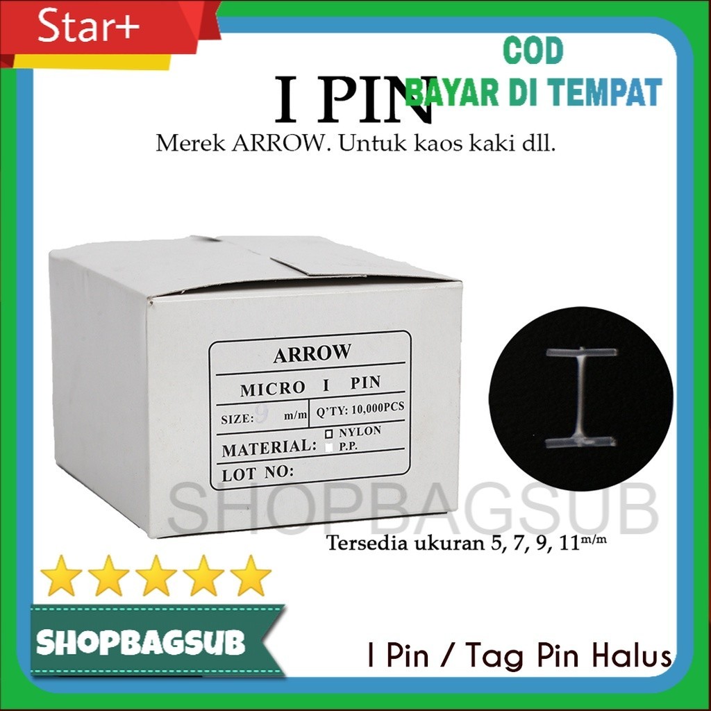 I PIN MEREK ARROW TAG PIN HALUS