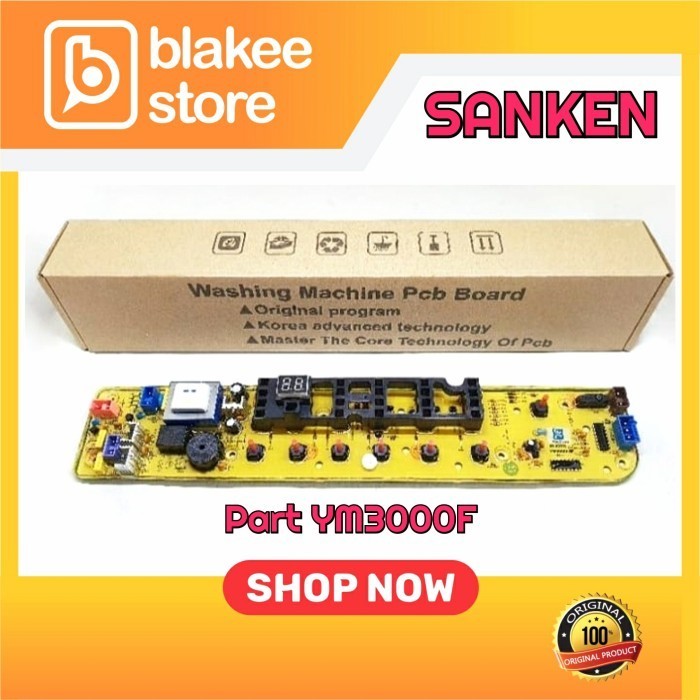 

Modul pcb mesin cuci sanken AW S807 AW S907 AW S707 part YM3000F