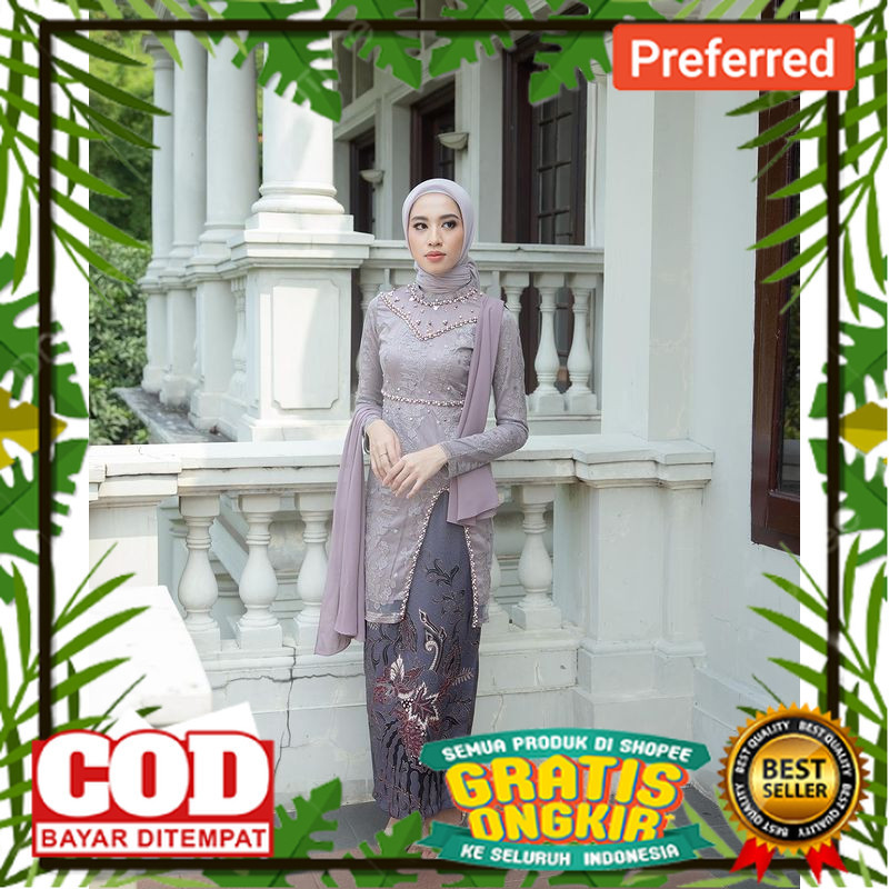 Kebaya Couple Modern Kebaya Wisuda Lamaran Baju Tunangan Batik Brukat Terbaru Baju Couple Kondangan 