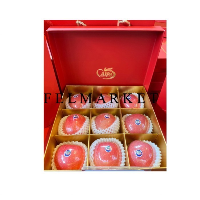 

Apel Fuji Alfa Premium Isi 9 Pcs / Hampers Buah Imlek / Box