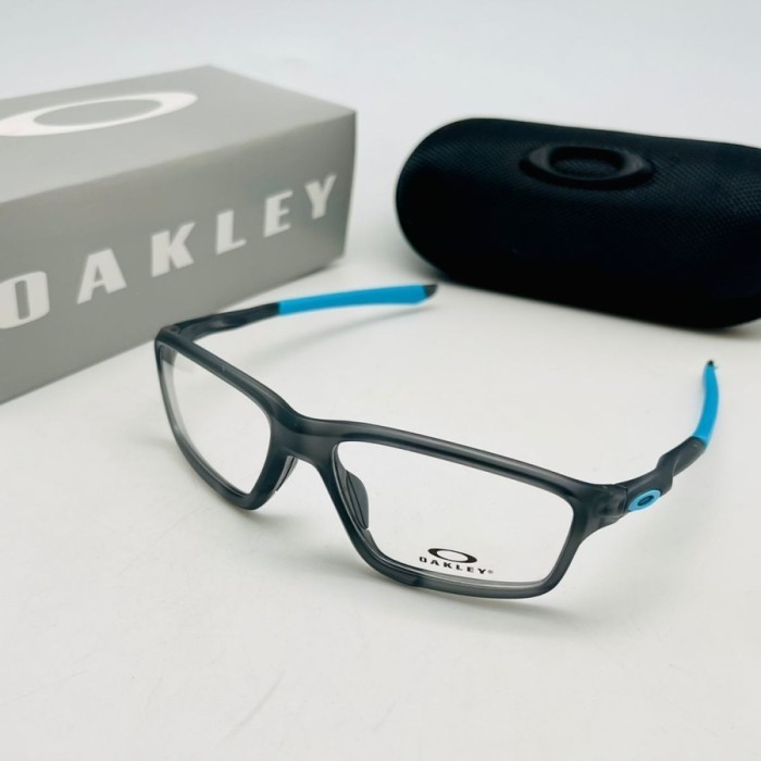 Kacamata Pria Frame Sporty Oakley Zero Kacamata Frame Baca Hitam Blue - Fullset -