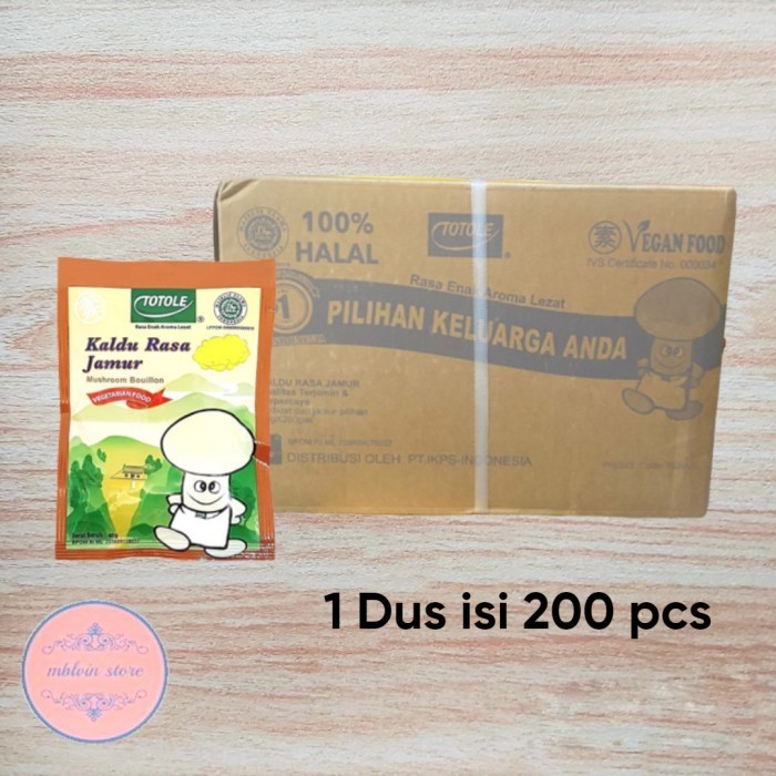 

Totole Kaldu Jamur 40 Gram Dus isi 200 pcs