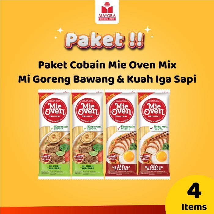 

Mie Oven Mi Instan Mix 4 pcs