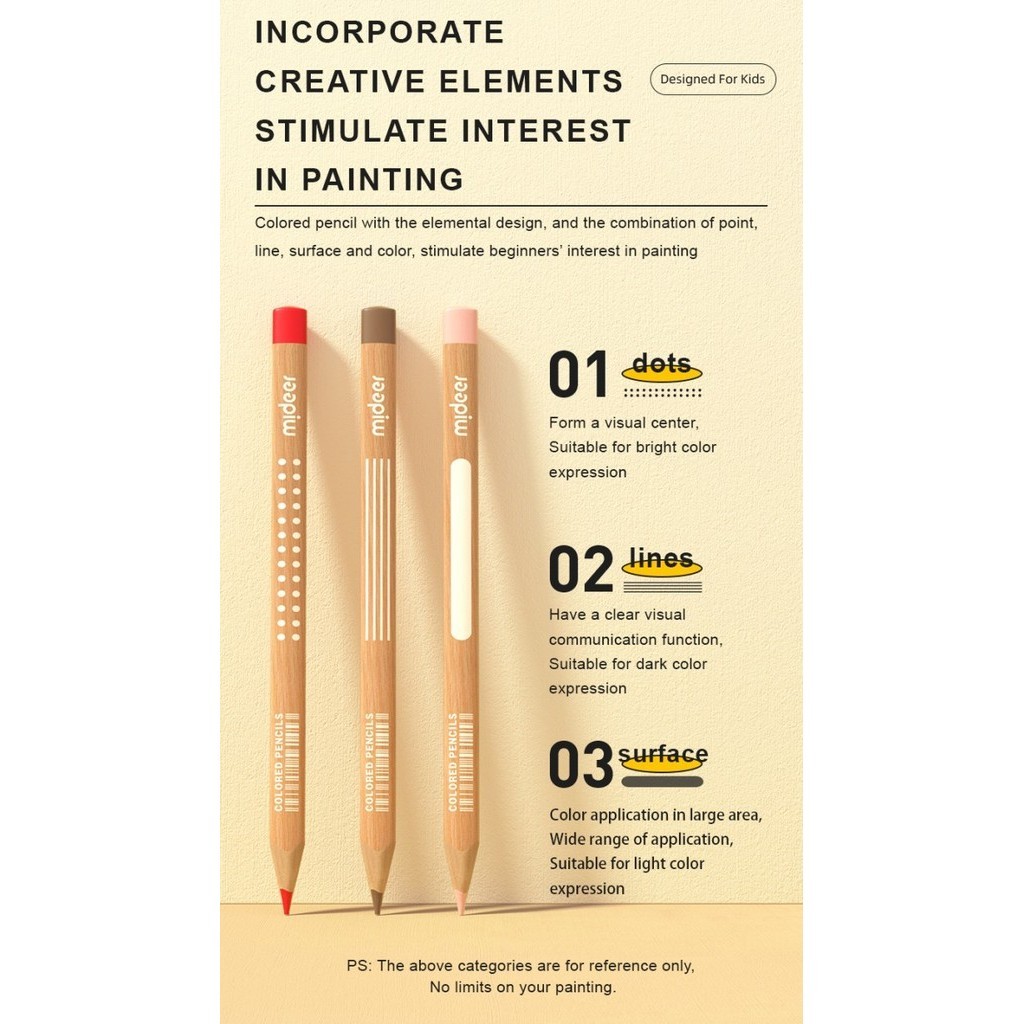 

PROMO!! -Mideer Vibrant Colored Pencil Pensil Mewarnai Anak - 24 Colors