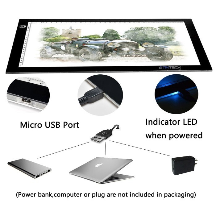 

PROMO!! -A4 Led Light Pad / Led Drawing Tracing Board / Copyboard Papan Jiplak - A4