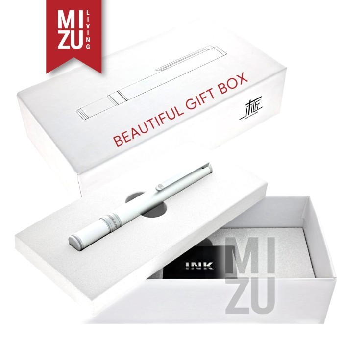 

PROMO!! -MOONMAN N1 MAJOHN Brushed Aluminium Matte Doff Compact Fountain Pen - EF Nib, SILVER