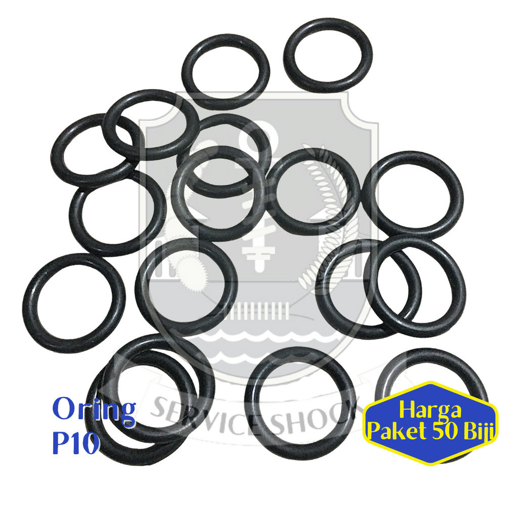 [50 PCS] Karet Oring P10 Shock Belakang - (High Temp Quality Rubber O-ring 10 mm Rear Breaker Shockb