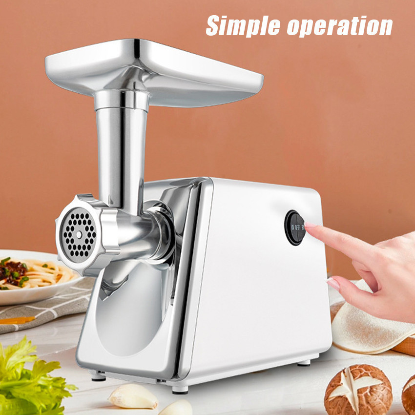 Mesin Giling Penggiling Daging Pengolah Listrik Bahan Makanan Stainless Steel Dengan Daya Besar