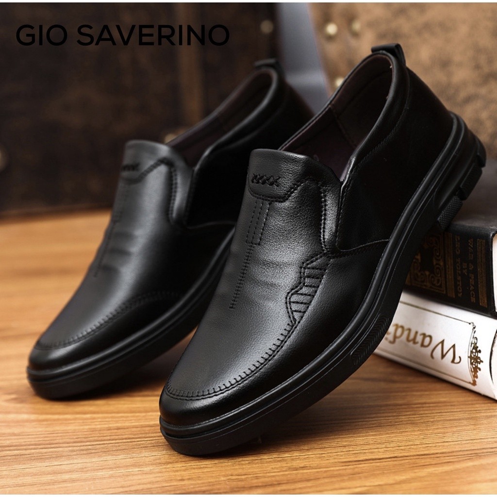 Gio Saverino JKT Gio Saverino Sepatu Pantofel Pria Sepatu Kerja Laki Laki