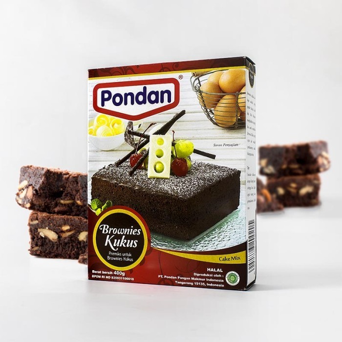 

PONDAN BROWNIES KUKUS CAKE MIX 400GR X 1, PRAKTIS DAN SIMPLE