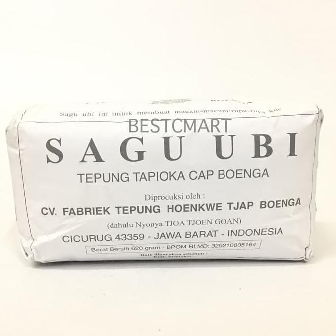 

SAGU UBI TEPUNG TAPIOKA CAP BOENGA 620 GR