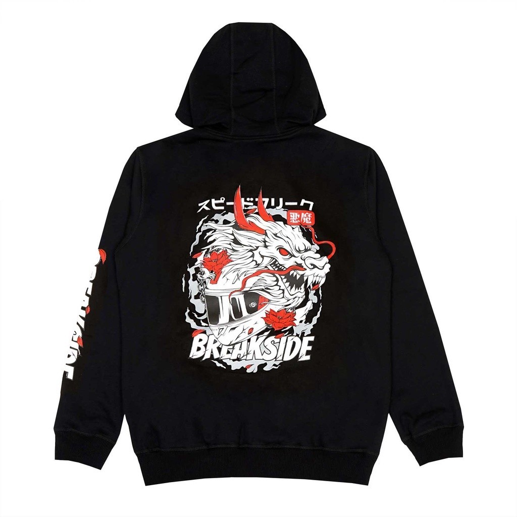 Breakside Hoodie Dragon of Thrones - Black Hoodie Pria