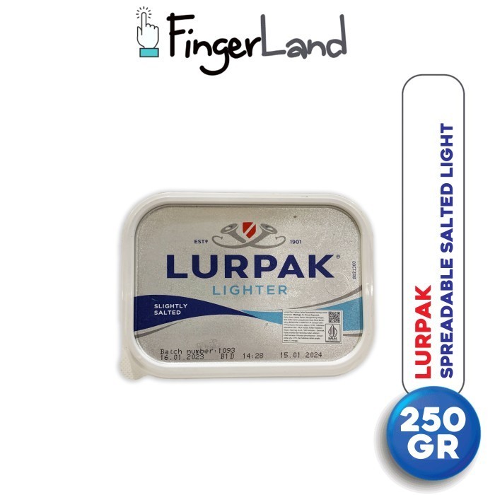 

LURPAK Spreadable Salted Light 250 gr Mentega Asin & Packing Styrofoam