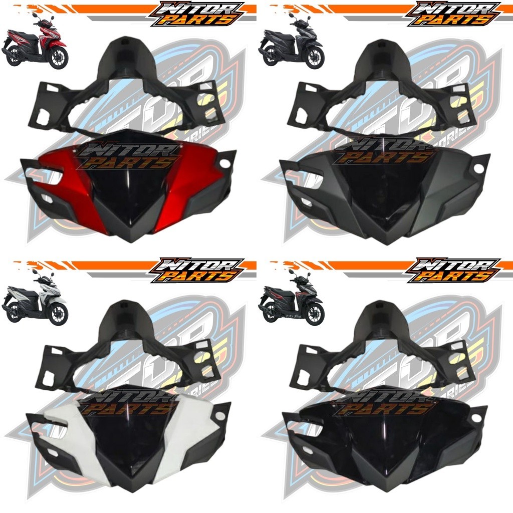 Batok Kepala Depan Belakang Vario 125 150 Led Set Lis Speedometer / Batok Kepala Depan Belakang Set 
