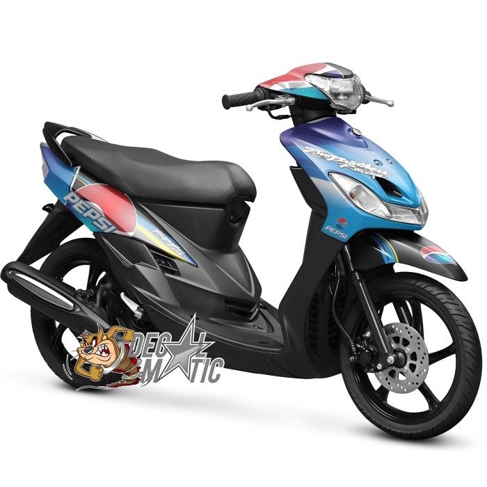 Decal Mio Smile Full Body Stiker Full Body Motor  yamaha Mio Sporty Smile - Pepsi