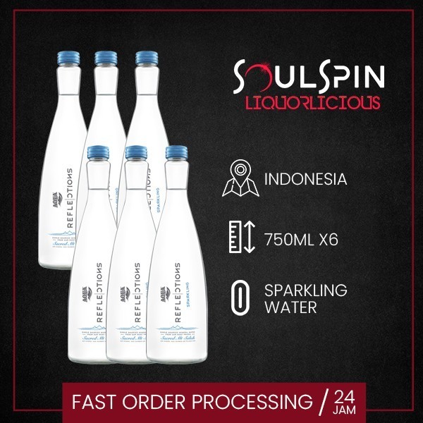 

Aqua Reflections Sparkling Mineral Water 750ml [ dus isi 6 botol ]