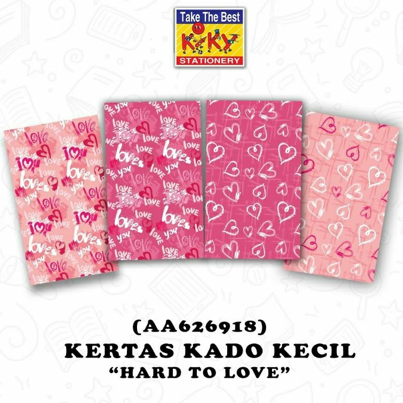 

(PCS) KIKY Kertas Kado Kecil (Uk. 48.5 x 64 cm)