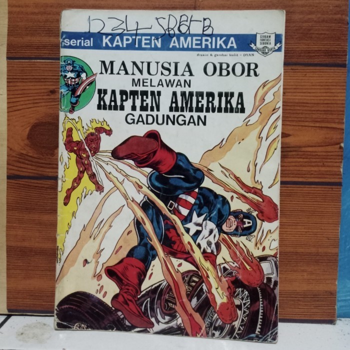 Manusia Obor melawan Kapten Amerika Gadungan
