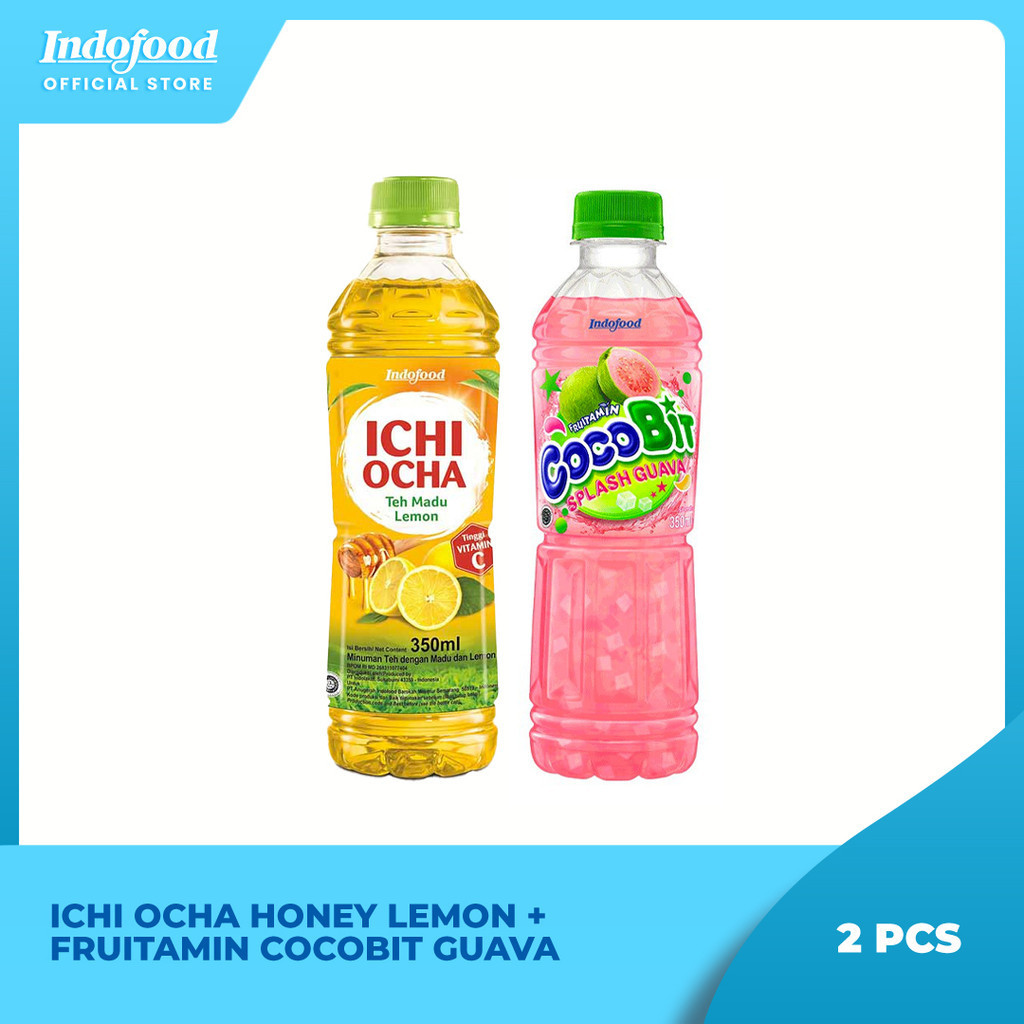 

Ichi Ocha Honey Lemon + Fruitamin Cocobit Guava