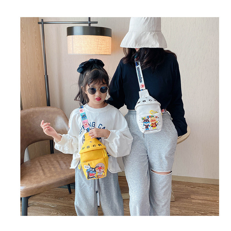 Waist Bag Anak Perempuan / Laki - Laki Fashion Korea Tas Dada Anak Bahan Kanvas / Tas Import Bao061