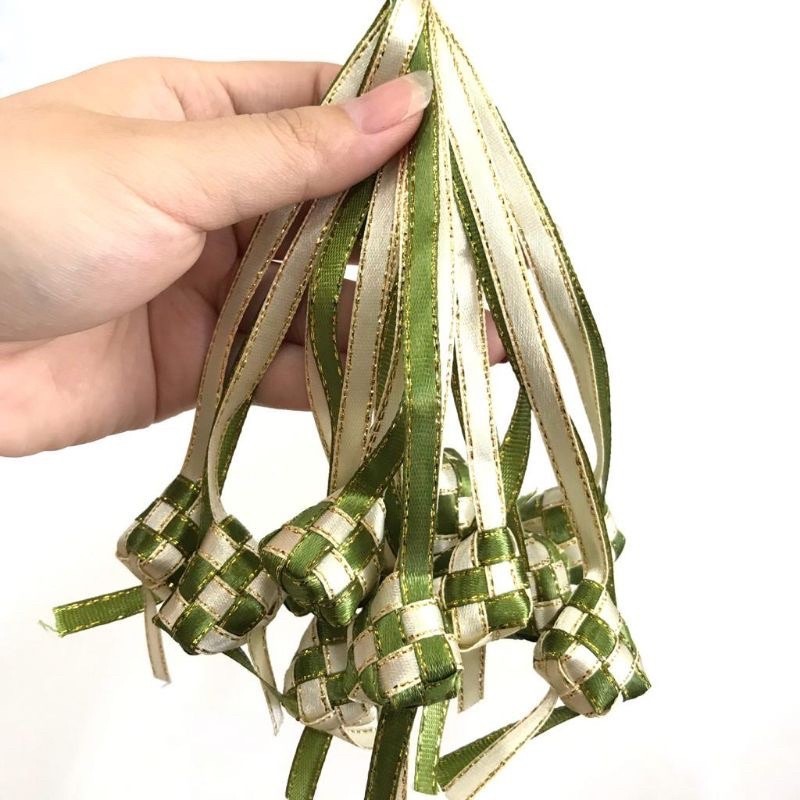 

[1biji] Ketupat Pita Warna-warni | Ketupat lebaran | Hiasan Hampers Lebaran