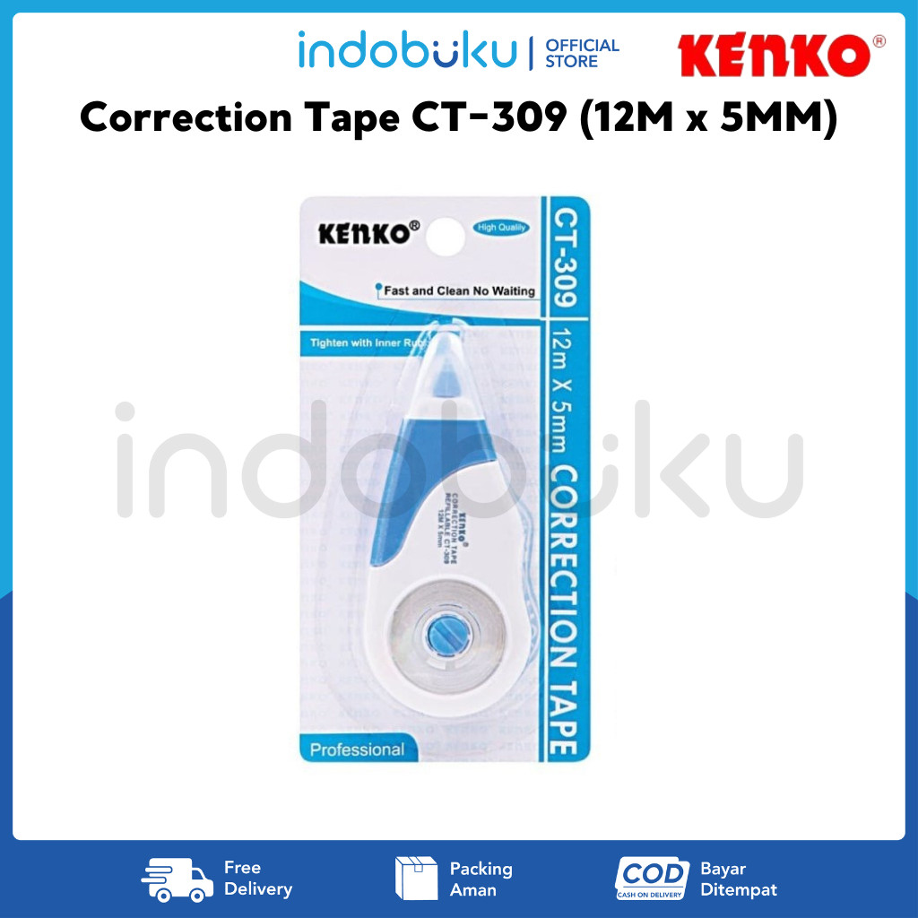 

Correction Tape Kenko CT-309 (12M x 5MM)
