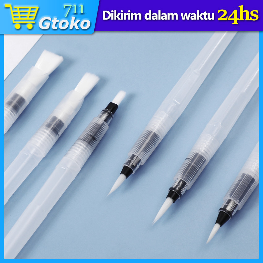 

Kuas Pena Cat Air Water Brush Ink Pen Kuas Mewarnai Lukis Set Watercolor Pen Refillable Pilot Paint Brush