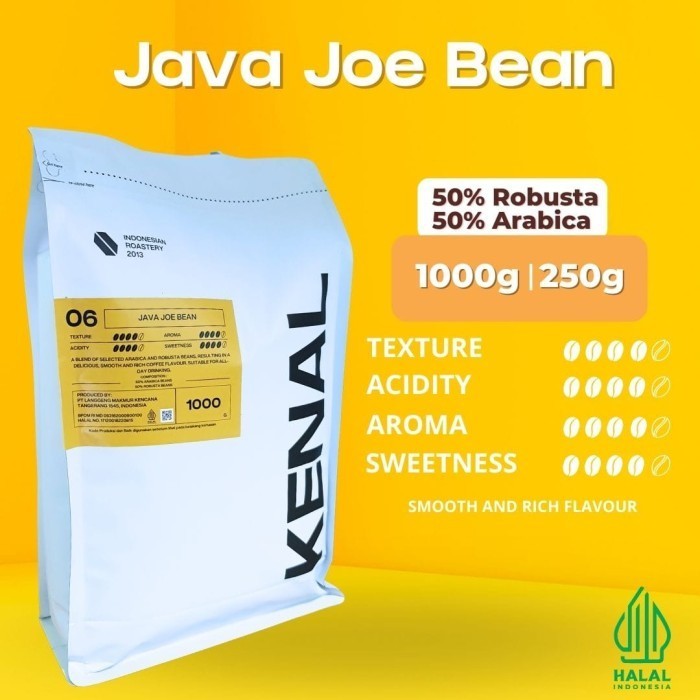 

[Coffee News] Kenal Coffee Java Joe Blend Kopi 50% Arabika Robusta 250 Gr - Bubuk - biji