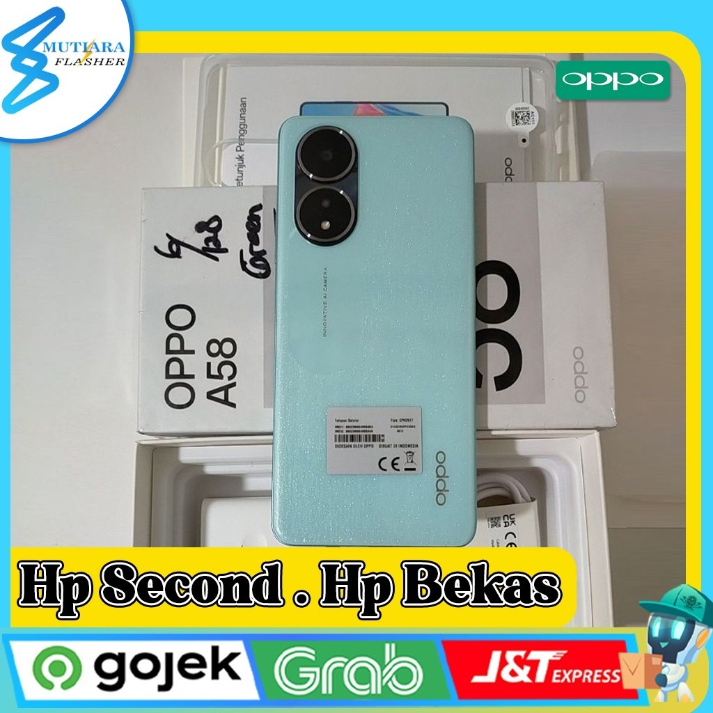 Oppo A58 Ram 6/128GB | Ram 8/128GB Second Original