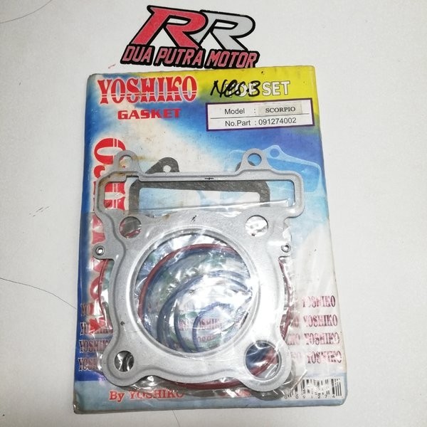 gasket perpak paking packing blok block bak seher piston yamaha scorpio skorpio z