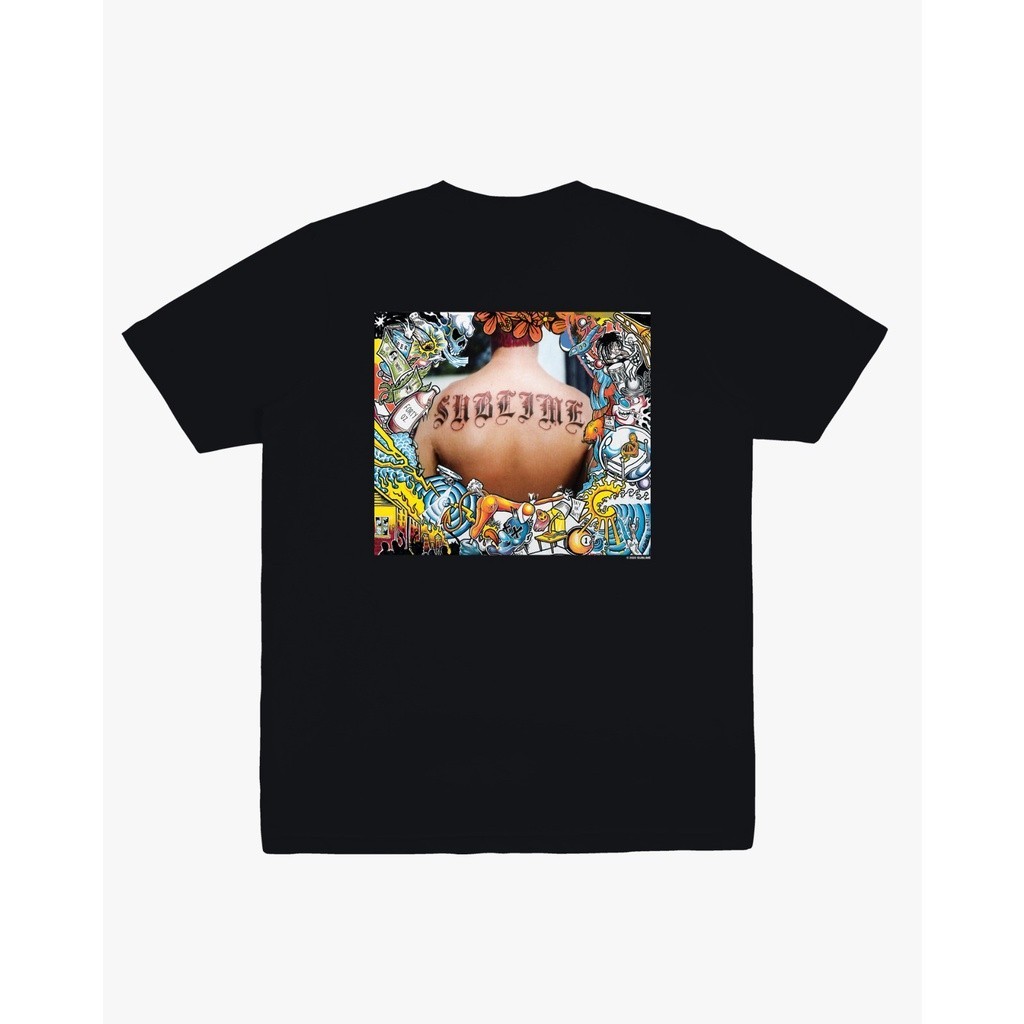 【COD】 PMP X SUBLIME SELF TITLED TEE BLACK Fashion T-shirt